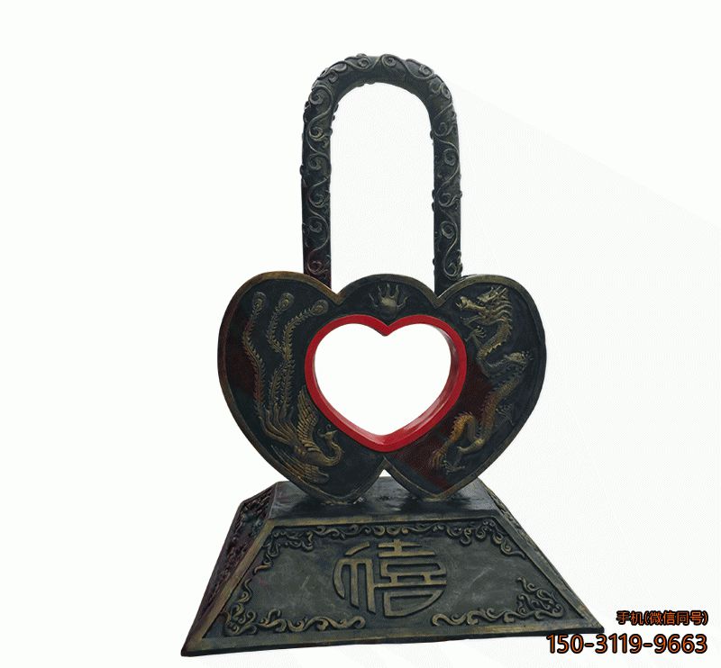 鑄銅同心鎖_廣場(chǎng)鑄銅景觀(guān)雕塑