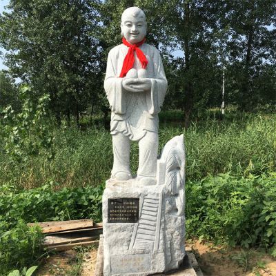 24孝故事人物，懷橘遺親石雕