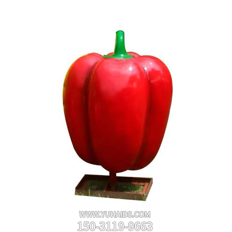 紅辣椒，玻璃鋼仿真蔬菜雕塑