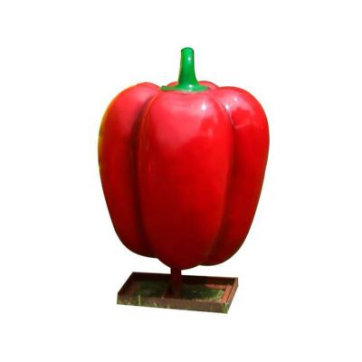 紅辣椒，玻璃鋼仿真蔬菜雕塑