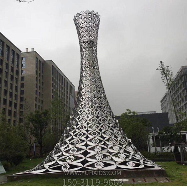 戶(hù)外廣場(chǎng)大型創(chuàng)意不銹鋼園林景觀擺件雕塑