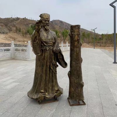 立木為信，商鞅變法法制人物雕塑，玻璃鋼仿銅鑄銅雕塑
