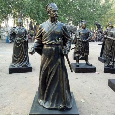 玻璃鋼人物雕塑，古時(shí)候的將軍塑像
