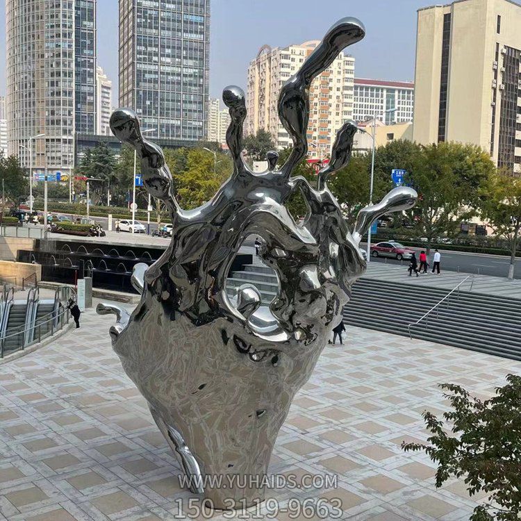 海浪浪花擺件，城市街道創(chuàng)意雕塑