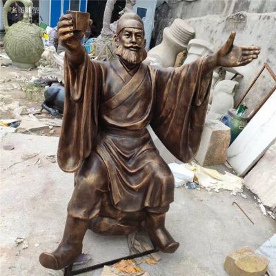 銅雕古代名人景觀擺件公園戶(hù)外