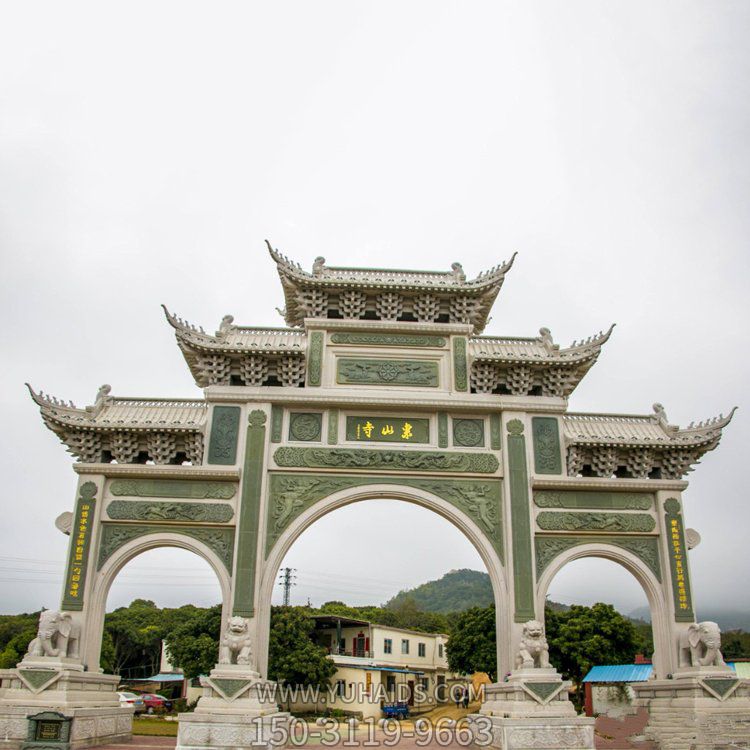 大理石石雕戶(hù)外景區(qū)城鎮(zhèn)景觀(guān)牌坊雕塑