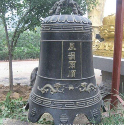 風(fēng)調(diào)雨順鑄銅鐘，吊鐘，掛鐘