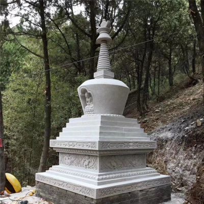 舍利塔，漢白玉寺廟石雕舍利塔