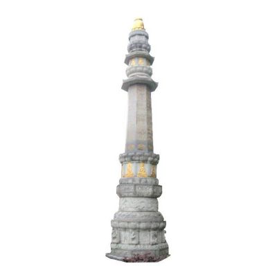 石雕經(jīng)幢，寺廟經(jīng)幢石刻