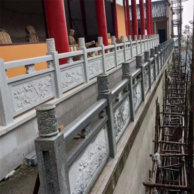 戶(hù)外大型大理石石雕戶(hù)外園林景觀圍欄