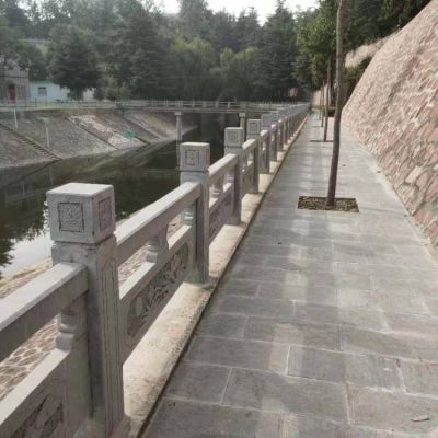 城市河道護(hù)欄石欄桿，花崗巖石刻欄桿