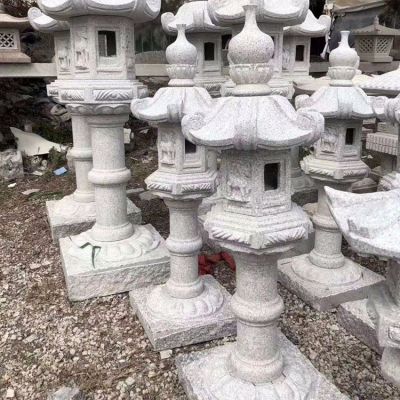 花崗巖石雕燈，中國(guó)傳統(tǒng)古建照明燈籠