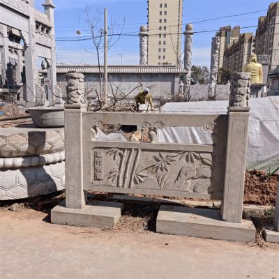 園林戶(hù)外大理石浮雕創(chuàng)意護(hù)欄雕塑擺件
