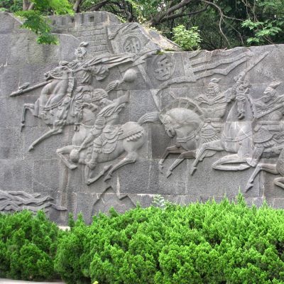 公園景區(qū)歷史名人石雕壁畫(huà)