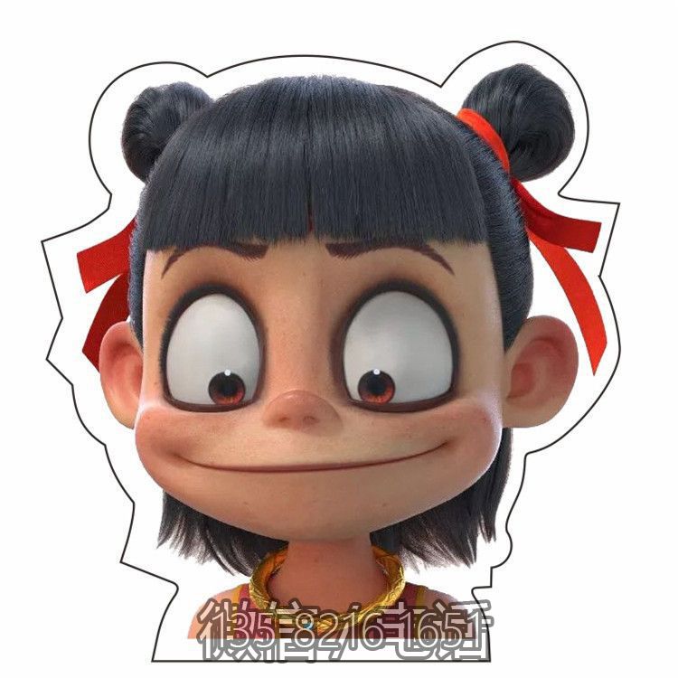 網(wǎng)紅魔童降世哪吒雕塑，樹(shù)脂玻璃鋼卡通人物雕塑
